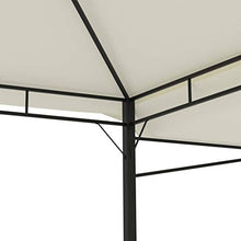 vidaXL Gazebo con Tetto Doppio Estendibile 3x3x2,75 m Crema 180 g/m²