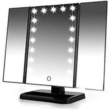 Specchio per il Trucco USB Carica a LED Square Touch Screen Regolabile Luminosità Regolabile Specchi di vanità,