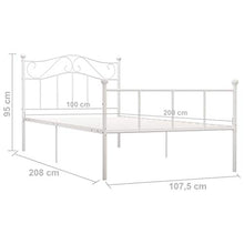 FAMIROSA Giroletto Bianco in Metallo 100x200 cm-4517