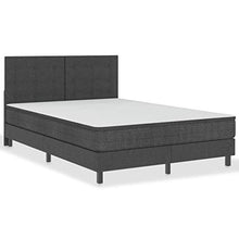 SKM Letto a Molle Grigio Scuro in Tessuto 140x200 cm (65.35kg)