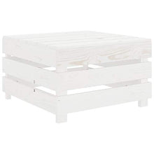 FAMIROSA Set Salotto da Giardino su Pallet 2 pz in Legno Bianco