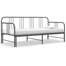 vidaXL Telaio Divano Letto Estraibile Grigio in Metallo 90x200 cm