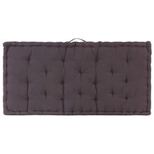 vidaXL - Cuscino per pallet, in cotone, 120 x 80 x 10 cm, colore: Antracite