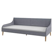 Festnight Divano Letto con Materasso Memory Foam Grigio Chiaro in Tessuto