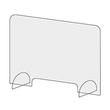 XINX Negozio Contatore Igienica Protettiva, Schermo Perspex, Nail Salon Schermo, (Easy-Wipe) in Plastica Trasparente