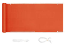 Sekey Recinzione Copertura per Balcone Protezione della Privacy Schermo in Polyster Senza Viti Permeabile per Estate ed Inverno Opaco, con Occhielli e Fascetta, 90 x 500cm