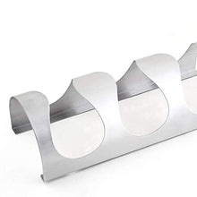 Porta vino alla moda in acciaio inox da appendere alla moda, scaffale per vino creativo cornice da parete per ispessimento vino