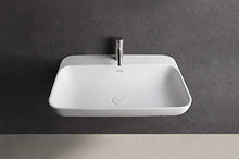 Lavabo sospeso 60 x 40 cm, bianco opaco Rockstone