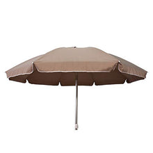 Joy Summer Ombrellone Alluminio 220 cm con Camino Antivento Stecche Fiberglass Spiaggia Bar Lido Ecrù