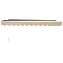 miozzi Tenda da Sole Avvolgibile 3.65x2.5m in Poliestere e Alluminio Beige