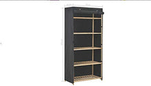 Zerone Armadio a 4 livelli, in tessuto, per camera da letto, con asta appendiabiti, 79 x 40 x 170 cm