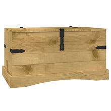 vidaXL Legno di Pino Messicano Cassapanca Corona Range Baule Cassa Panchina