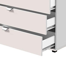 Cassettiera a 5 cassetti - Vincent - 90 cm, Bianco opaco