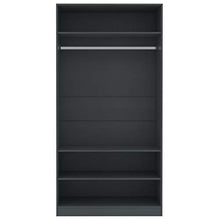 FAMIROSA Armadio Grigio 100x50x200 cm in Truciolato