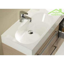 RIHO - Mobile e lavabo Slimline Set 75 120 x 38 H 60,5 cm – Legno laccato lucido