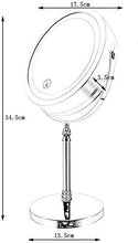 Specchio per il Trucco Illuminato, Trucco per Vanity a LED da 7 Trucco per Occhi di ingrandimento 10x, Luce Regolabile su Touch Screen