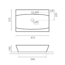 BATHCO 0041 SARDINERO Lavabo Rectangular