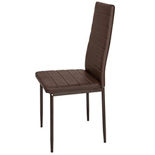 TecTake Set di sedie per sala da pranzo 41x45x98,5cm - disponibile in diversi colori e quantità – (6x Marrone | No. 401849)