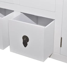 vidaXL Credenza in Stile Asiatico in Legno con 8 Cassetti 2 Ante Mobile Madia