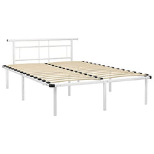 vidaXL Giroletto Bianco in Metallo 140x200 cm