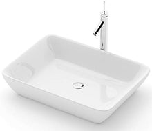 Lavabo in ceramica di design, 59,4 cm x 43,9 cm x 12,7 cm, per bagni