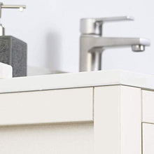 Randalsa Mobili Olive | Bianco Opaco | Manico Nero | 80 X 88,5 X 45 cm + lavabo in Ceramica