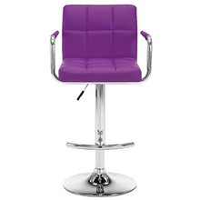 FAMIROSA Sgabelli da Bar 2 pz Viola in Similpelle-3631