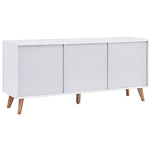 FAMIROSA Credenza Bianca 160x40x70 cm in MDF