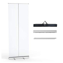 80x200cm Scudo Mobile per Protezione da starnuto in PVC Trasparente/Trasparente, Banner a Rullo Pop-up Lega di Alluminio