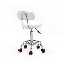 ZXYDD - Sedia per Massaggi da Salone, Regolabile, Girevole a Gas, con Schienale e Linea Bianca, per Parrucchiere, Terapia Tatuaggi di Bellezza, Salone di Bellezza