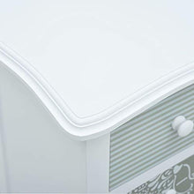 vidaXL Credenza con 4 Cassetti Bianca e Grigia 65,5x35x68 cm in MDF