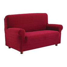 PETTI Artigiani Italiani Copridivano Elasticizzato e Copripoltrona Disponibile per Poltrone, 2,3 e 4 100%, Made in Italy Bordeaux, 2 Posti (120 a 160 cm)