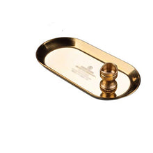 SHYPT Semplice Bronzo Europeo e Pratico Portable Suit Cigar Ashtray Vassoio Riposo Due Pezzi
