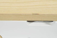 Cassettiera a 2 cassetti, colore bianco naturale