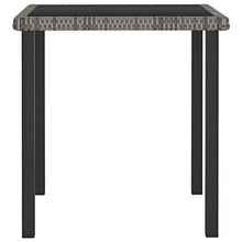 vidaXL Tavolo da Pranzo da Giardino Nero 140x70x73 cm in Polyrattan