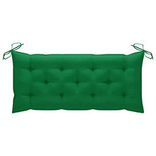 vidaXL Cuscino per Panca da Giardino Verde 120x50x7 cm in Tessuto