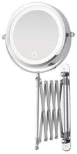 Feridras 178034 Specchio Estensibile con LED, ABS, 7x20x20 cm