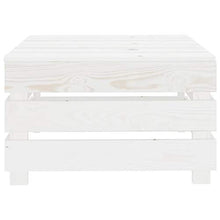 FAMIROSA Set Salotto da Giardino su Pallet 2 pz in Legno Bianco