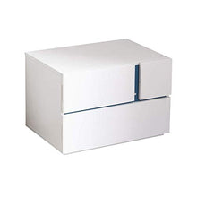 Marchio Amazon - Movian - Comodino con 2 cassetti - 60 x 41,5 x 41 cm, bianco
