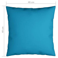 vidaXL Cuscini Decorativi 4 pz Blu 40x40 cm in Tessuto