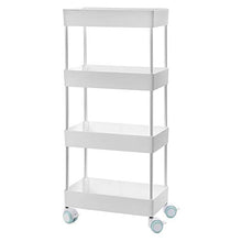 DKEE Moderno a Quattro Piani in plastica Bianca + Bagno in Alluminio casa Bagno Rack/mensola