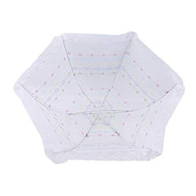 JIUZUI - Copertura per alimenti in rete, pieghevole, per picnic, campeggio, colore: Bianco