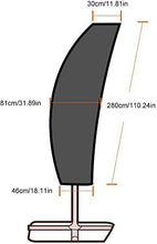 Duokon Parasole da Giardino Impermeabile Copridivano per Ombrellone(280 * 30/81/46cm)