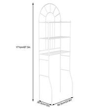 Estink - Mensola per WC da bagno, 3 ripiani, 60,5 x 30,5 x 171 cm