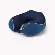 Gwgbxx Cuscino a Forma di U Cuscino per Il Collo Cuscino Portatile Cuscino cervicale in Cotone Memoria Cuscino da Viaggio per Aereo