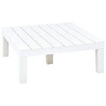 FAMIROSA Set Divani da Giardino 3 pz in Plastica Bianca