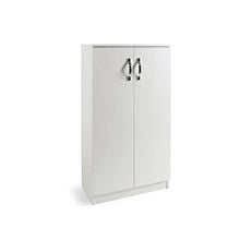 WEBMARKETPOINT Armadio scarpiera Bianco Mobile Due Ante Multiuso 3 Ripiani cm130x71x38