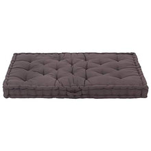 vidaXL - Cuscino per pallet, in cotone, 120 x 80 x 10 cm, colore: Antracite