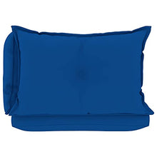 vidaXL Cuscini per Divano Pallet 3 pz Blu Reale in Tessuto