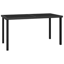 SKM Set da Pranzo da Giardino 5 pz in Polyrattan Nero (40.3kg)